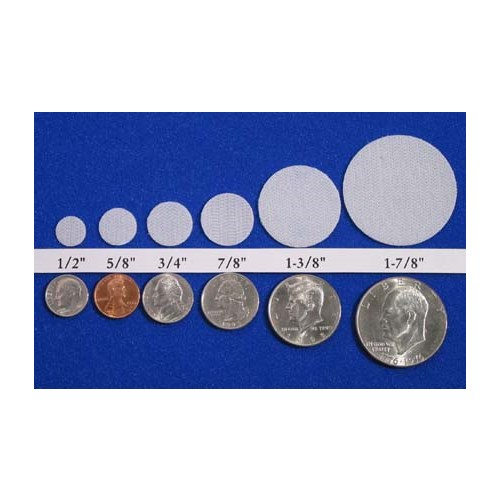 Velcro Hook And Loop Coin Sizes