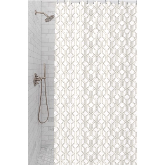 Golden Trellis Finished Shower Curtain Dream