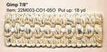 GIMP 7/8" VANILLA CREAM