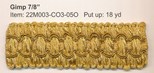 GIMP 7/8" GOLDRUSH