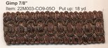 GIMP 7/8" COCOA
