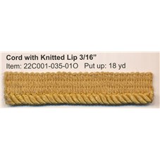 R22C001 CORD WITH KNITTED LIP 3&#47;16&#34;