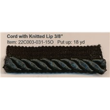 R22C003 CORD WITH KNITTED LIP 3&#47;8&#34;