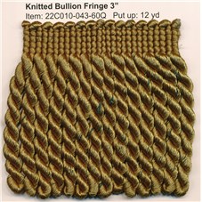 R22C010 KNITTED BULLION FRINGE 3&#34;